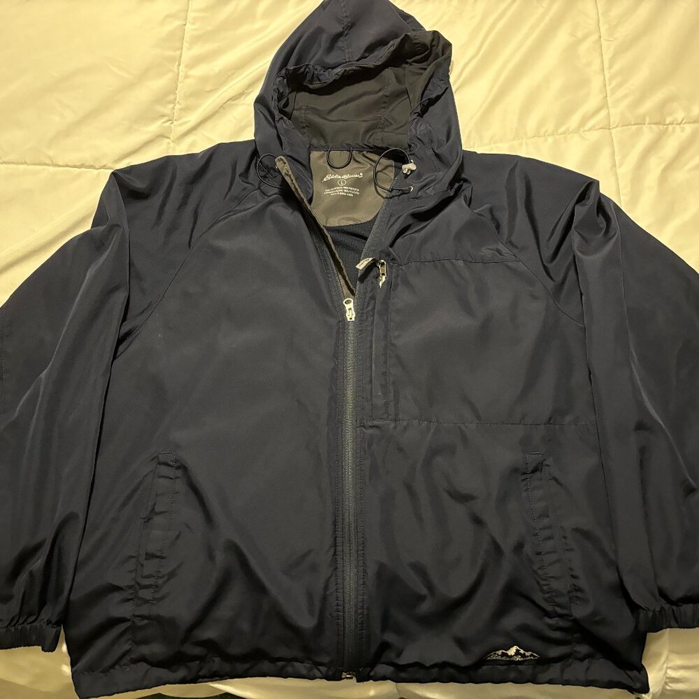 Eddie Bauer Packable Windbreaker Rain Jacket - MENS Size L